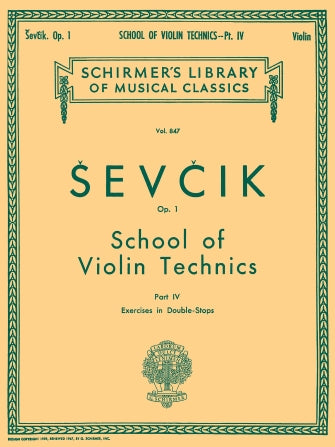 Sevcik School of Violin Technics, Op. 1 - Book 4