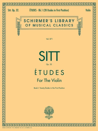 Sitt Etudes, Op. 32 - Book 1