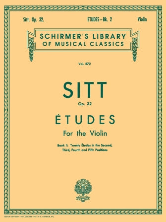Sitt Etudes, Op. 32 - Book 2