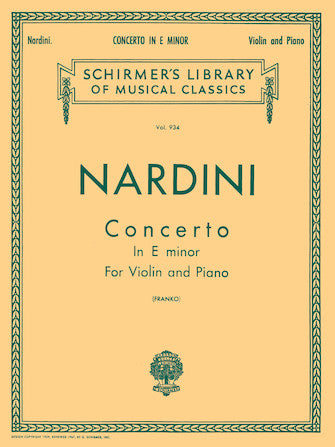Nardini Violin Concerto in E Minor