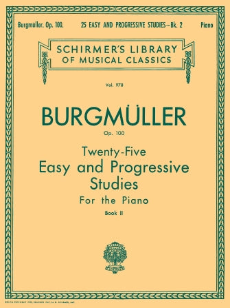 Burgmüller 25 Easy and Progressive Studies for the Piano, Op. 100 - Book 2