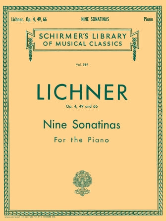 Lichner 9 Sonatinas, Op. 4, 49, 66