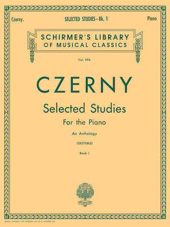 Czerny Selected Studies, Book 1: Upper Elementary and Lower Middle Grades