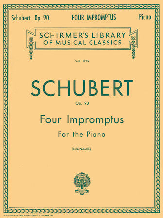 Schubert 4 Impromptus, Op. 90 Piano Solo