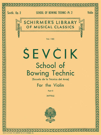 Sevcik School of Bowing Technics, Op. 2 - Book 2