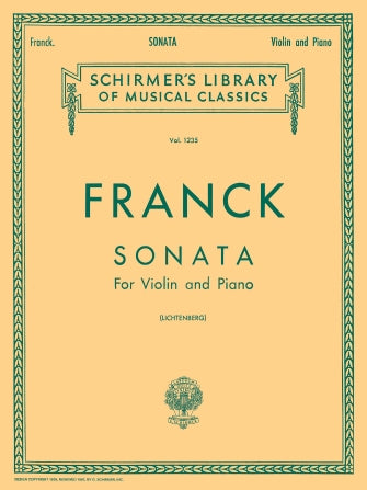 Franck Sonata in A Violin and Piano