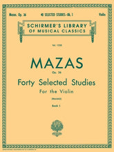 Mazas 40 Selected Studies Opus 36 Book 1Violin