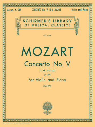 Mozart Concerto No. 5 in A, K.219