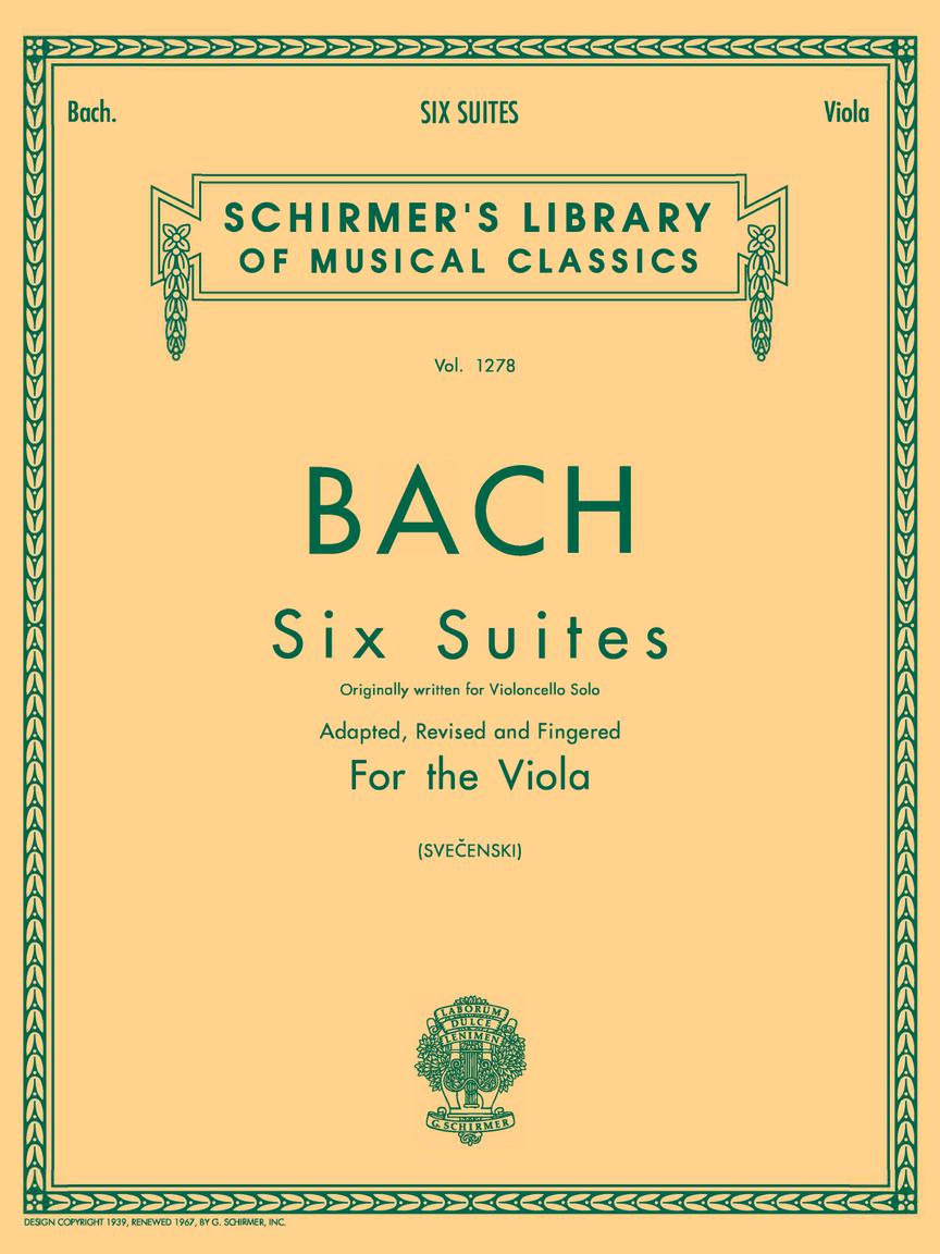 Bach 6 Suites Viola Solo