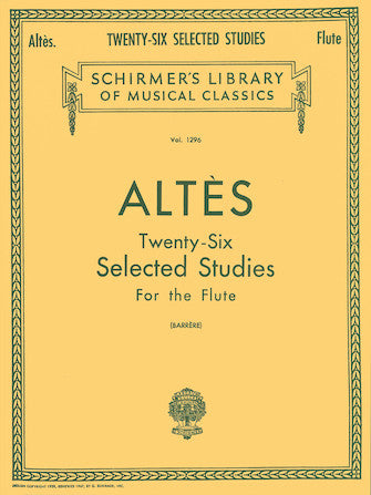 Altes Twenty-Six Selected Studies Flute Method