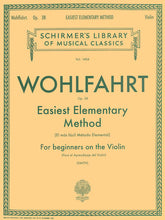 Wohlfahrt Easiest Elementary Method for Beginners, Op. 38 Violin Method