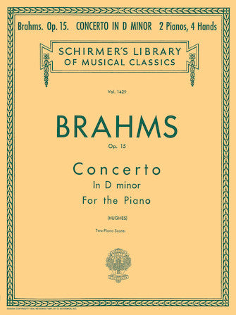 Brahms Concerto No. 1 in D Minor, Op. 15 (2-piano score)