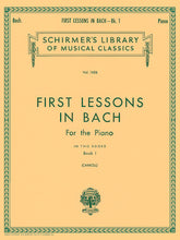 Bach First Lessons in Bach - Book 1