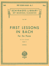 Bach First Lessons in Bach - Book 2