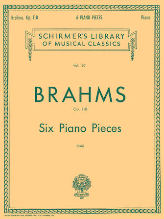 Brahms Six Piano Pieces, Op. 118