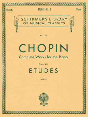 Chopin Complete Works Piano VIII, Etudes