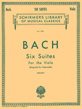 Bach 6 Suites arranged for Viola
