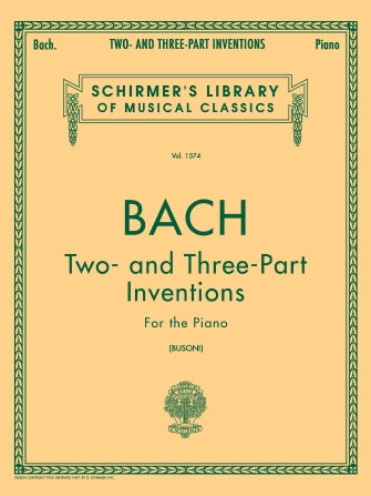 Bach Two- and Three-Part Inventions