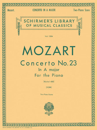 Mozart Concerto No. 23 in A, K.488 Piano Duet