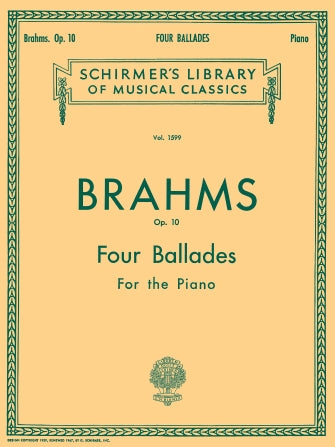 Brahms 4 Ballades, Op. 10