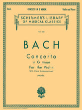 Bach Concerto in G Minor for the Violin