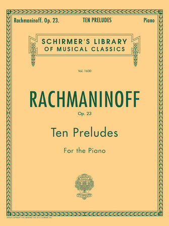Rachmaninoff 10 Preludes, Op. 23 Piano Solo