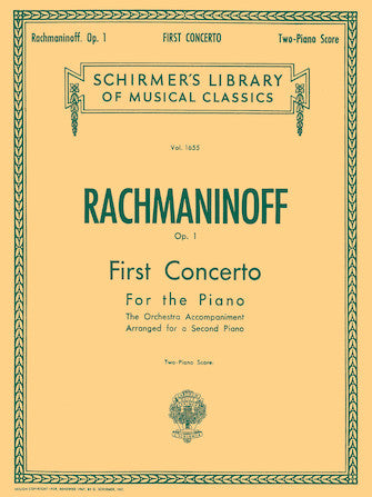 Rachmaninoff First Concerto for the Piano in F# Minor, Op. 1