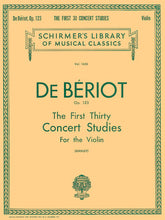 Beriot First 30 Concert Studies, Op. 123 Violin Solo