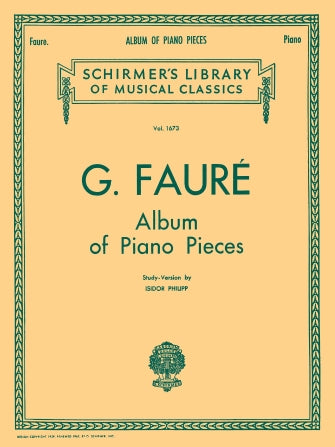 Faure Album of Piano Pieces