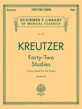 Kreutzer 42 Studies Transcribed for the Viola