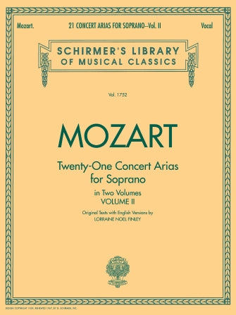 Mozart 21 Concert Arias for Soprano - Volume II