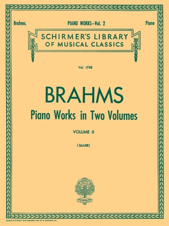 Brahms Piano Works - Volume 2