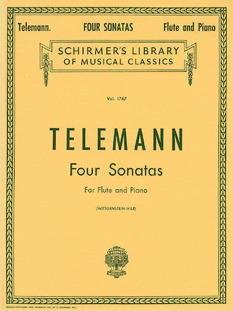 Telemann Four Sonatas Flute & Piano