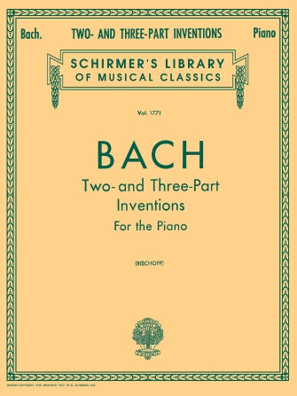 Bach Inventions, Two- and Three-Part Piano Solo