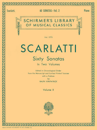 Scarlatti 60 Sonatas - Volume 2 Piano Solo