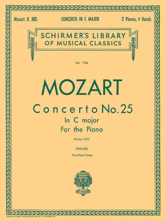 Mozart Two Piano Concerto (4 hands) No. 25 in C, K.503