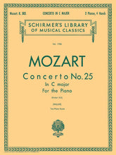 Mozart Two Piano Concerto (4 hands) No. 25 in C, K.503