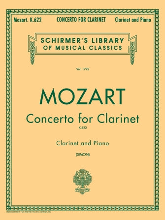 Mozart Clarinet Concerto in Bb Major, K622
