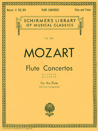 Mozart Concerto No. 1 in G Major, K313/Concerto No. 2 in D Majore, K314