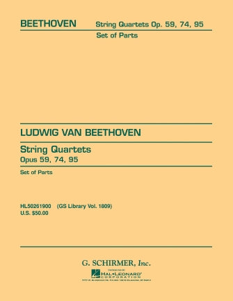 Beethoven String Quartets Op. 59, 74, 95