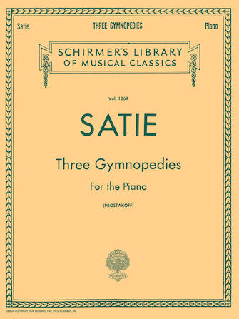 Satie 3 Gymnopédies Piano Solo