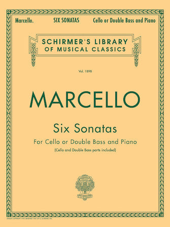 Marcello Six Sonatas for Cello or Bass