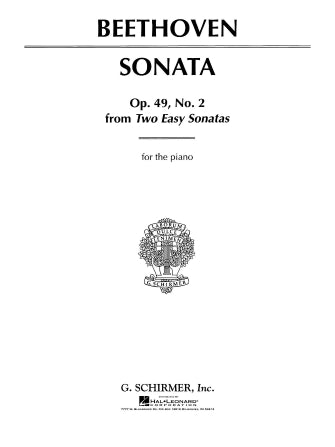 Beethoven Sonata in G Major, Op. 49, No. 2 from Two Easy Sonatas