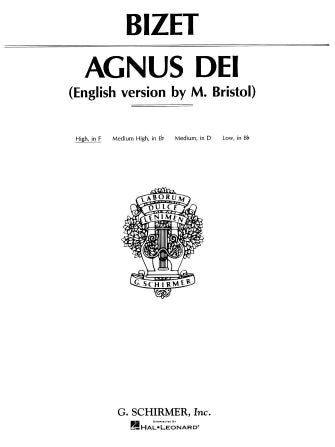 Bizet Agnus Dei (Lamb of God)