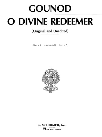 Gounod O Divine Redeemer High Voice