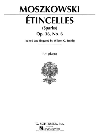 Moszkowski Etincelles, Op. 36, No. 6 Piano Solo