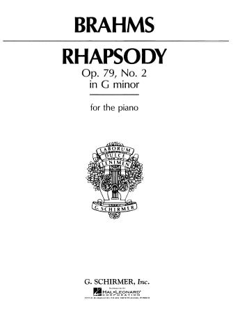 Brahms Rhapsody in G Minor, Op. 79, No. 2