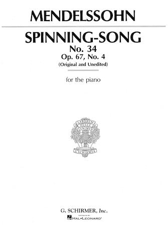 Spinning Song, Op. 67, No.34