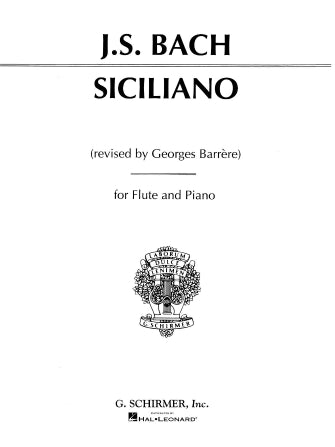 Bach Siciliano Flute and Piano