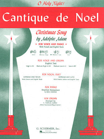 Adam: Cantique de Noël (O Holy Night) Medium Low Voice